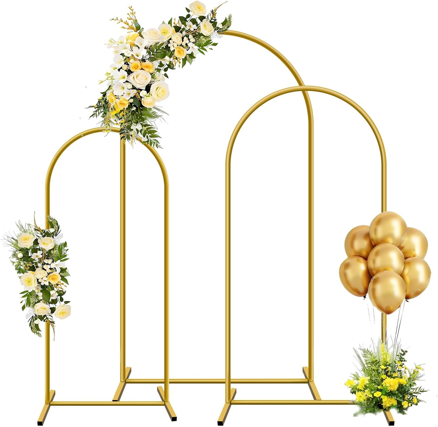Wedding Support - 1pc Gold Metal Arch Backdrop Stand