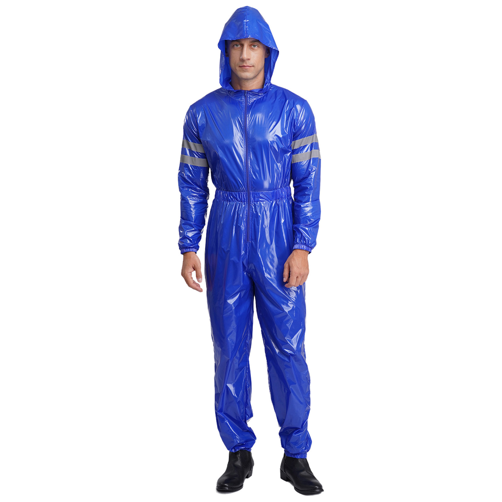 Wedding Job - Men Shiny Water Resistant Coveralls Overalls