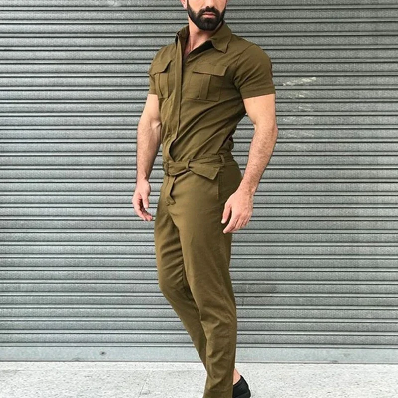 Men's Overalls Casual Streetwe - Wedding Job 评论和价格