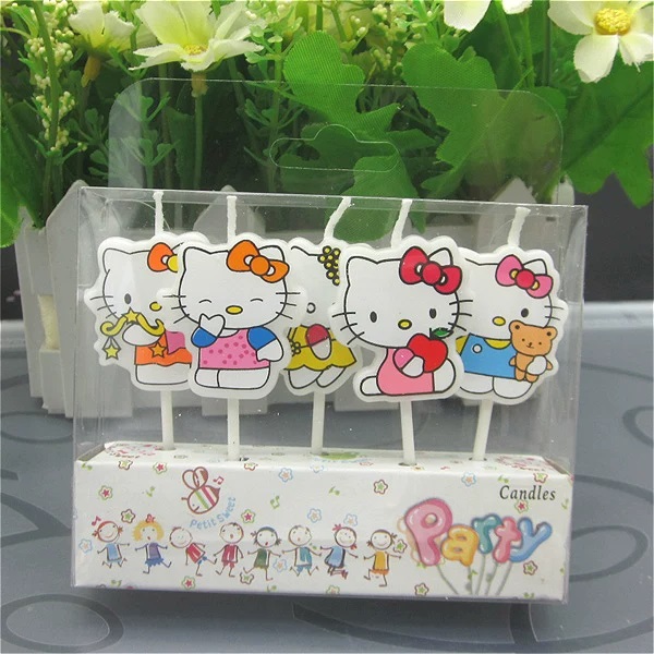 5pcs/Set Kawaii HelloKitty Han - Unity Candle Set 评论和价格