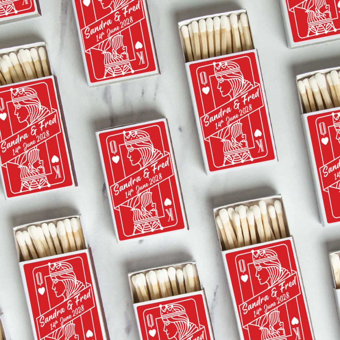 Custom Wedding Matchboxes with - Wedding Package Gold 评论和价格