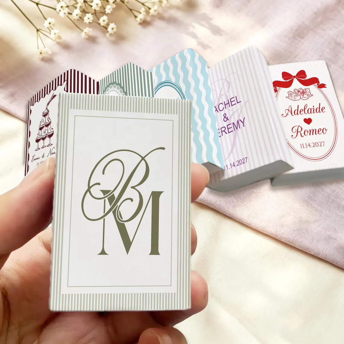 Custom Wedding Matchboxes with - Wedding Package Gold 评论和价格