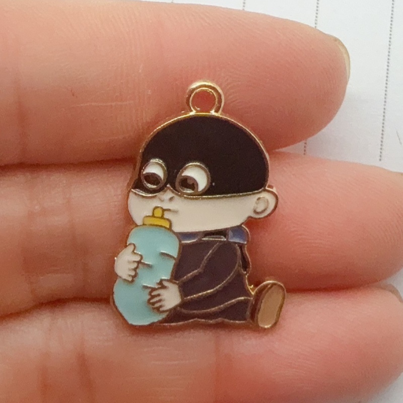 10pcs alloy drip oil cartoon p - Wedding Yes 评论和价格