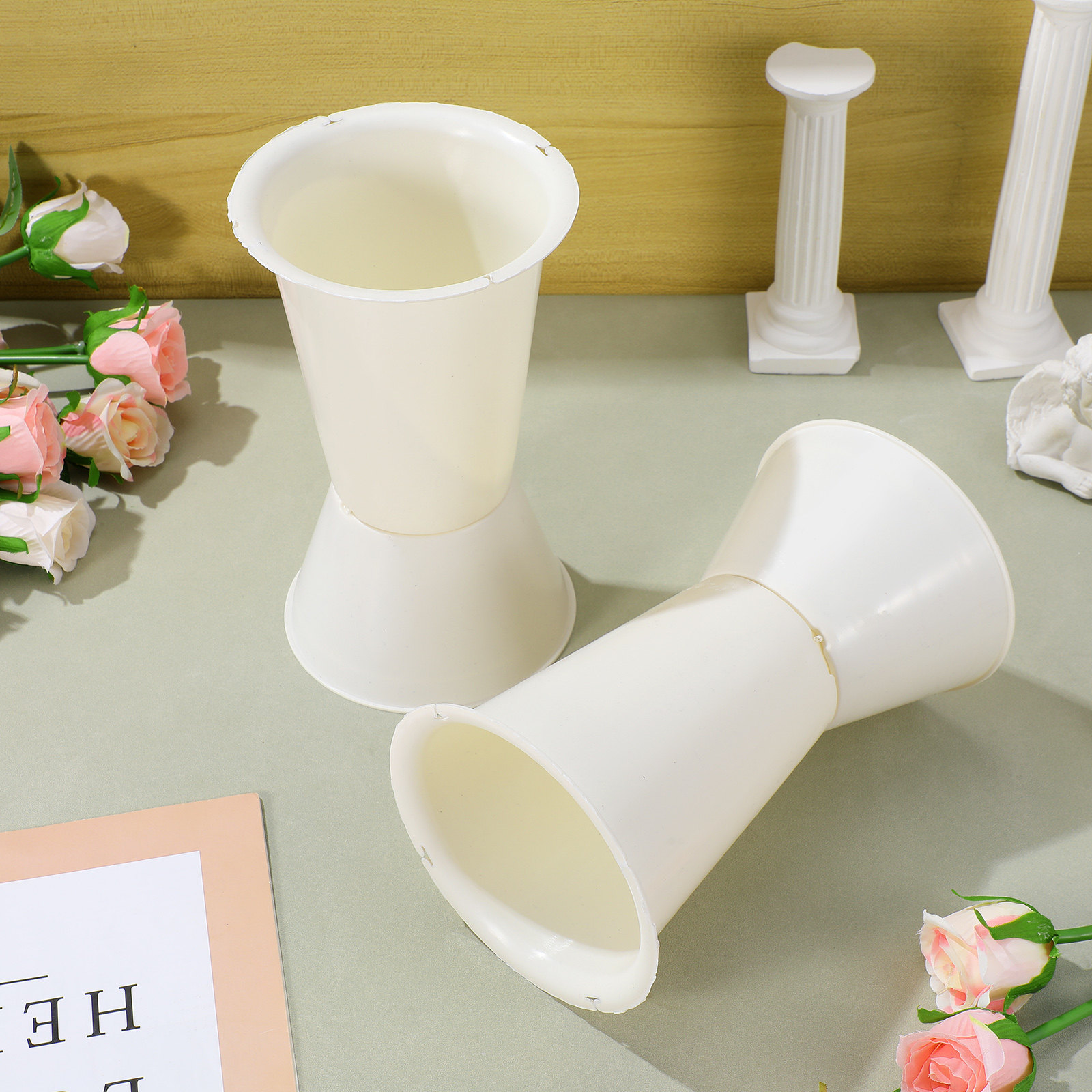 5Pcs Bouquet Holder Plastic We - Wedding Support 评论和价格