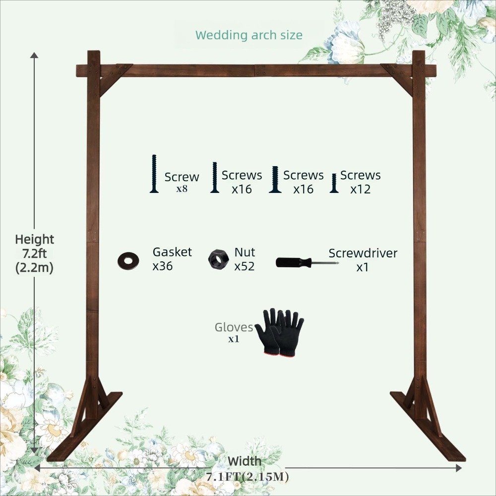 Forest Theme Wooden Wedding Ar - Wedding Support 评论和价格