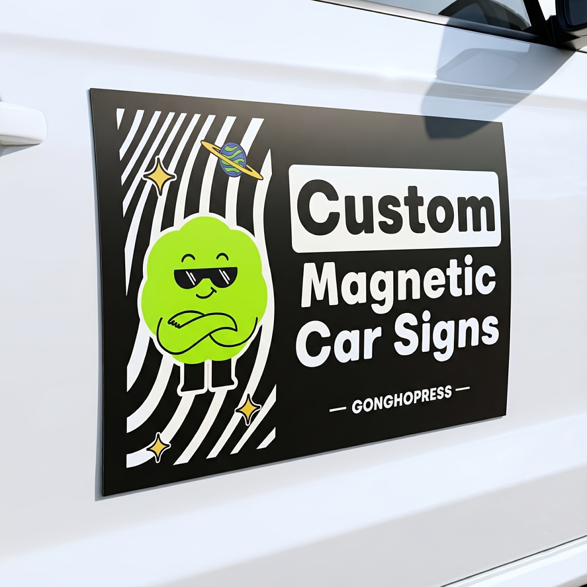 Customizable Magnetic Car Deca - Wedding Support 评论和价格