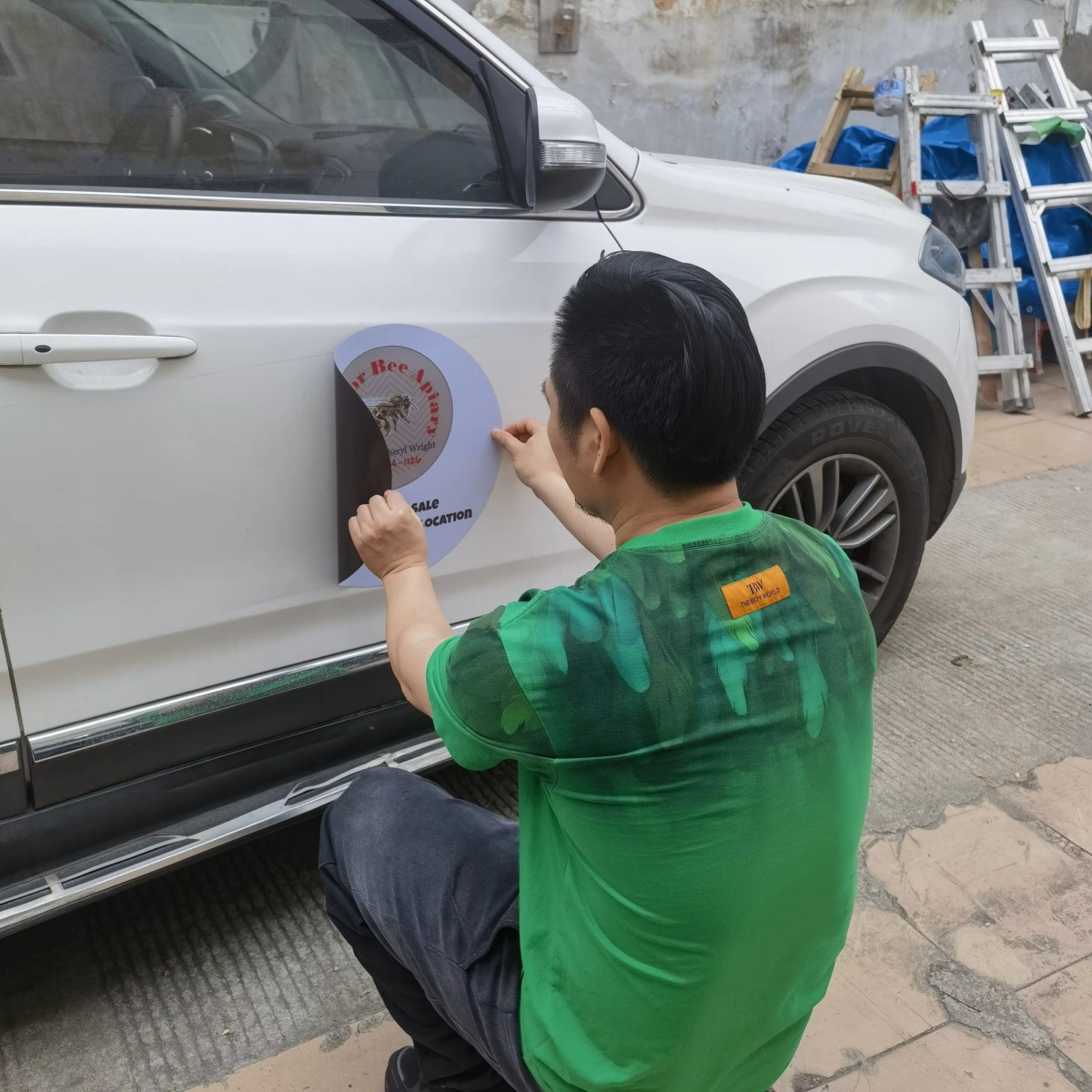 Customizable Magnetic Car Deca - Wedding Support 评论和价格