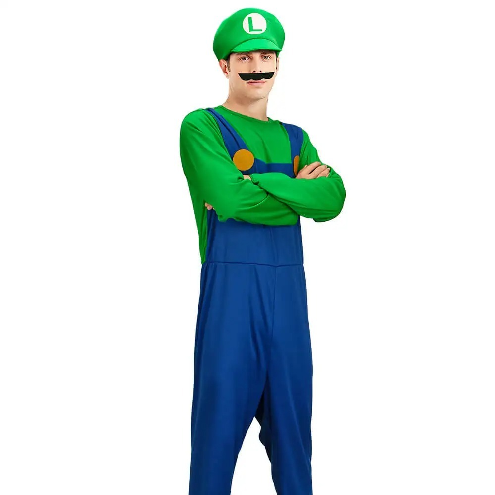 Adult Plumber Costume Red Gree - Wedding Job 评论和价格