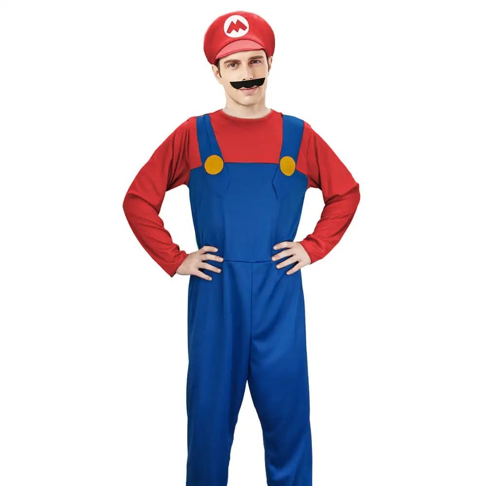 Adult Plumber Costume Red Gree - Wedding Job 评论和价格