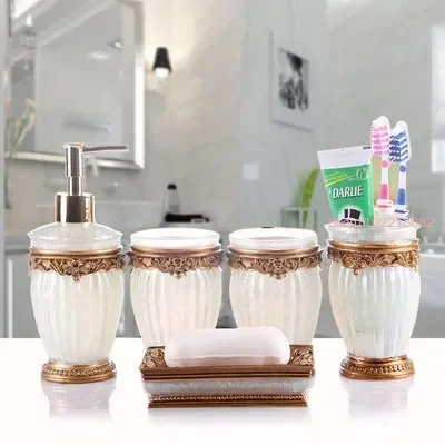 Bathroom Accessories Five-piec - Wedding Bathroom Supply Kit 评论和价格