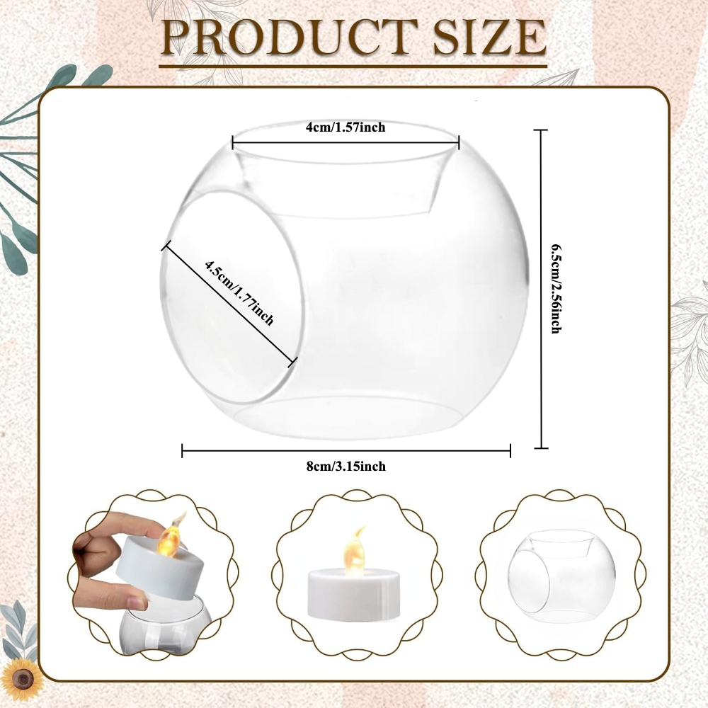 6/12pcs Glass Round Hollow Can - Wedding Fountain 评论和价格