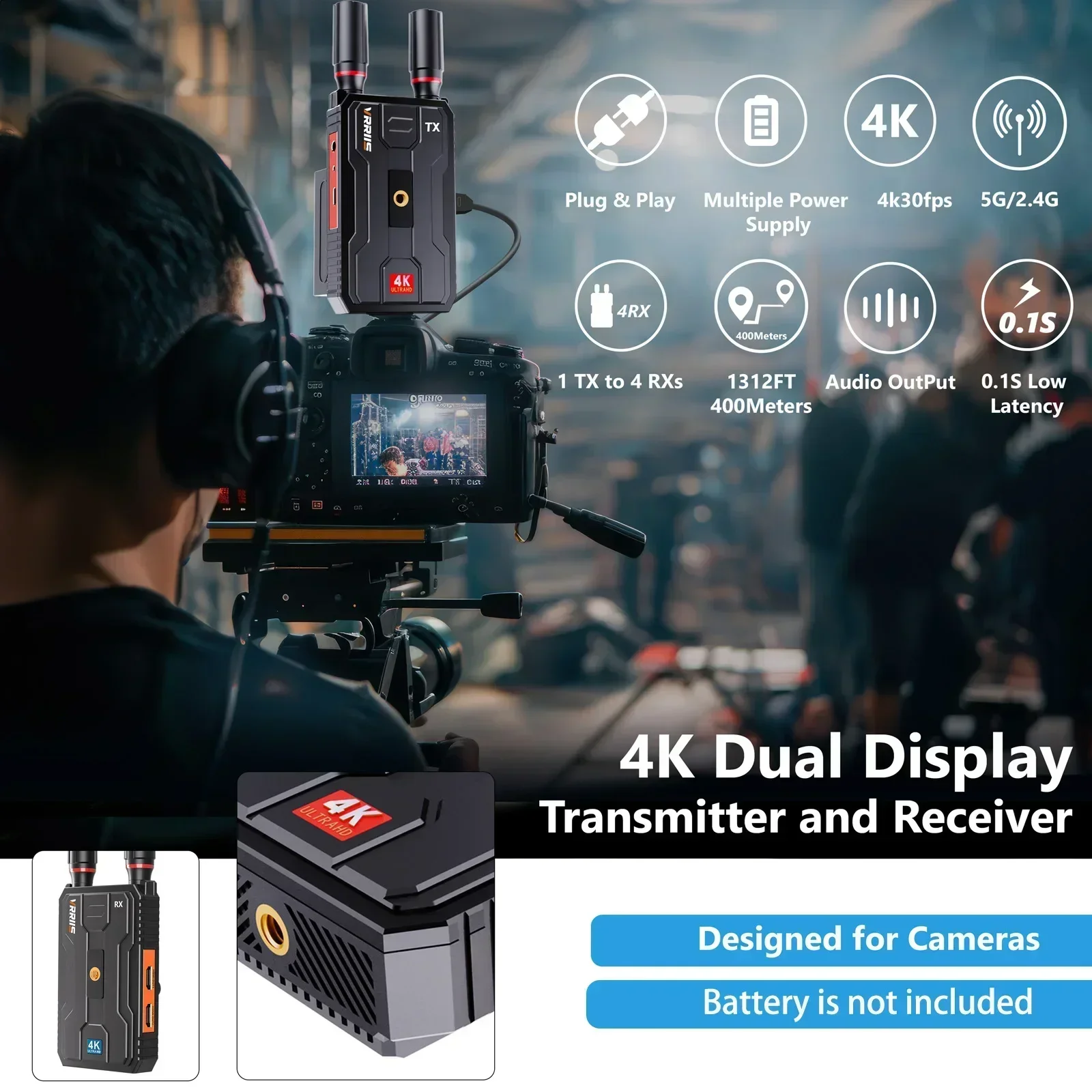 400m 5G 4K Wireless Video Tran - Wedding Support 评论和价格
