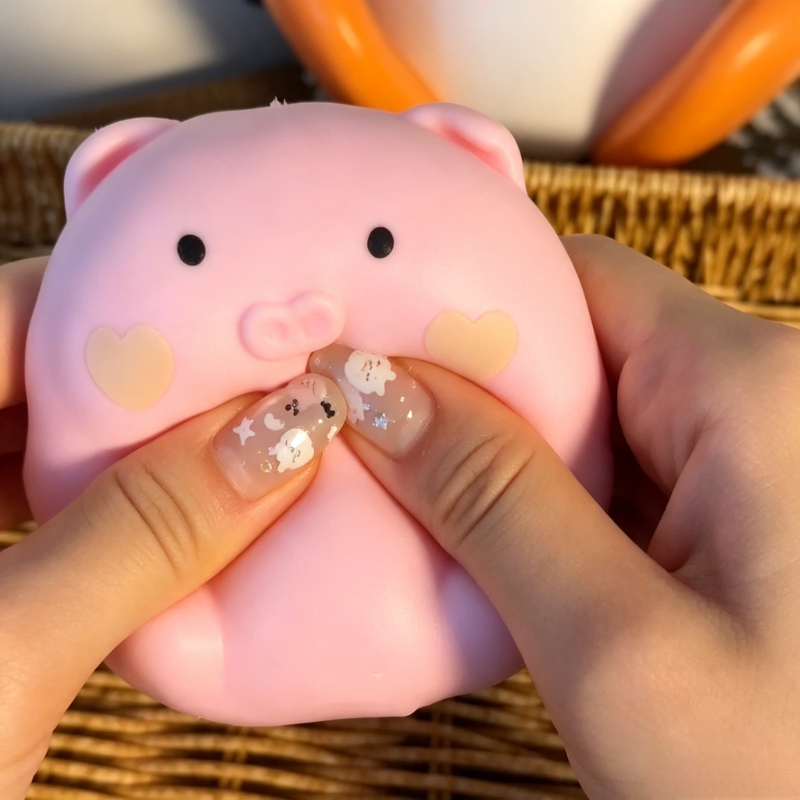 Crunchy Pink Pig Squishy Handm - Wedding Yes 评论和价格