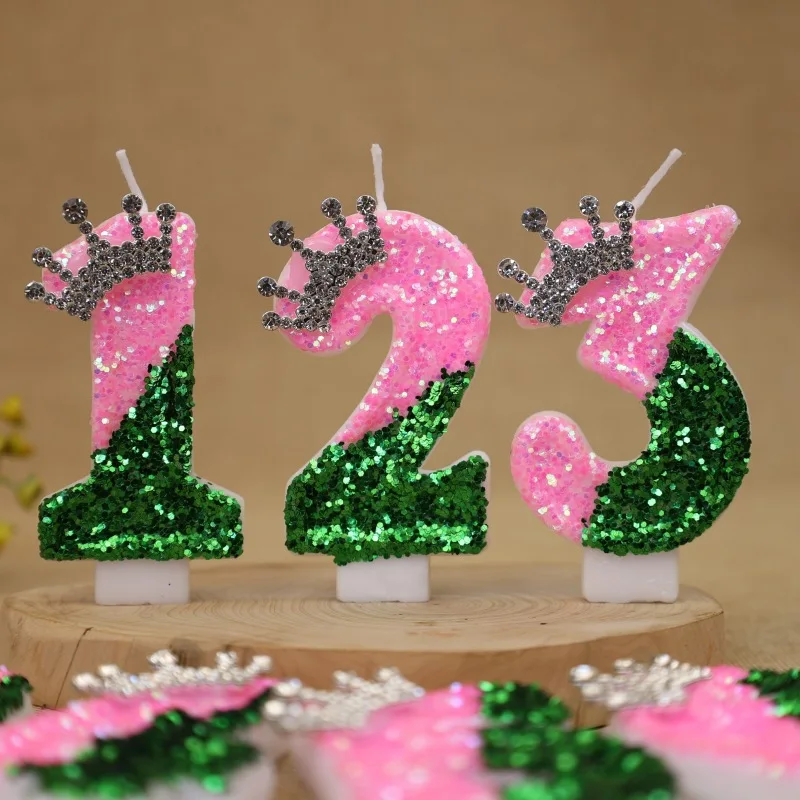 Sparkling Light Green Princess - Unity Candle Set 评论和价格
