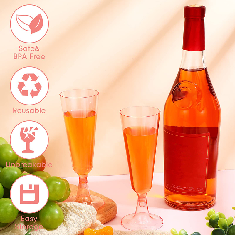 10Pcs Pink Champagne Cup Dispo - Wedding Fountain 评论和价格